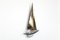 Brass Racing Sailboat Sculpture from Curtis Jere, 1990s 2