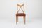 Oak and Leather Dining Chair, 1970s, Image 1