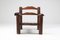 Rustic Wooden Lounge Chair, 1950s, Image 1