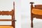 Poltrona in quercia con tavolino regolabile, anni '50, Immagine 5