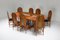Adjustable Rattan Dining Table, 1970s, Image 4