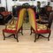 Vintage Baroque Style Embroidered Armchairs, Set of 2 5