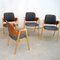 Mid-Century Scandinavian Teak and Beech Armchairs by Elias Barup for Gärsnäs, Set of 4, Image 3