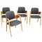 Mid-Century Scandinavian Teak and Beech Armchairs by Elias Barup for Gärsnäs, Set of 4, Image 1