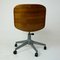 Mid-Century Italian Black Leather and Oak Desk Chair by Ico Luisa Parisi for MIM, 1960s 12