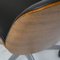 Silla de escritorio italiana Mid-Century de roble y cuero negro de Ico Luisa Parisi para MIM, años 60, Imagen 2