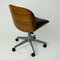 Mid-Century Italian Black Leather and Oak Desk Chair by Ico Luisa Parisi for MIM, 1960s 13