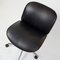 Mid-Century Italian Black Leather and Oak Desk Chair by Ico Luisa Parisi for MIM, 1960s 7