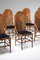 Bamboo, Brass, and Blue Velvet Dining Chair, 1970s, Image 4