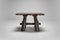 Rustic Pine Wood Side Table, 1950s 3