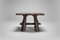 Rustic Pine Wood Side Table, 1950s, Image 3