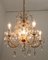 Mid-Century Italian Crystal Ceiling Lamp, 1950s 4