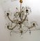 Mid-Century Italian Crystal Ceiling Lamp, 1950s 3