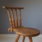 19th Century Wooden Tripod Side Chair, Image 5