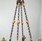 Antique Gilt Bronze and Alabaster Chandelier 9