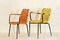 Italian Yellow and Orange Bar Chairs, 1950s, Set of 2 1