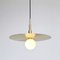 Lampada Spinode minimalista con disco piatto in ottone di Balance Lamp, Immagine 1