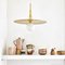 Lampada Spinode minimalista con disco piatto in ottone di Balance Lamp, Immagine 7