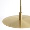 Lampada Spinode minimalista con disco piatto in ottone di Balance Lamp, Immagine 4