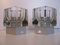 Vintage Aluminum and Glass Wall Lamps from Peill & Putzler, 1970s, Set of 2, Image 1