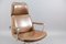 Vintage Brown Leather JK 9451 Swivel Chair by Jørgen Kastholm for Kill International, Image 8