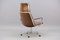 Vintage Brown Leather JK 9451 Swivel Chair by Jørgen Kastholm for Kill International 6