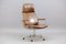 Vintage Brown Leather JK 9451 Swivel Chair by Jørgen Kastholm for Kill International 19