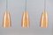 Mid-Century Copper Church Ceiling Lamps, Set of 3 13