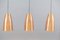 Mid-Century Copper Church Ceiling Lamps, Set of 3, Image 13