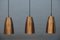 Mid-Century Copper Church Ceiling Lamps, Set of 3, Image 6