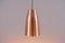 Mid-Century Copper Church Ceiling Lamps, Set of 3 17