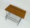 Mid-Century Beistelltisch aus Metall & Teak 4