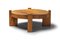 Solid Oak Round Coffee Table, 1960s 1