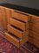 Walnut Veneer and Black Formica Sideboard, 1950s 7