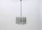 Lámpara de araña austriaca Mid-Century de cristal de hielo de Kalmar, años 70, Imagen 1