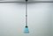 German Light Blue Opaline Glass Ceiling Lamp from Stellax, 1930s 7