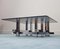 Vintage Steel Glass Coffee Table by David Hicks, 1970s, Image 14