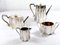 Victorian Silver Plated Tea and Coffee Set from Richard Martin & Ebenezer Hall & Co, Set of 4 1