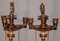 19th Century Golden Bronze Candleholders, Set of 2 4