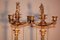 19th Century Golden Bronze Candleholders, Set of 2 12