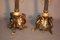 19th Century Golden Bronze Candleholders, Set of 2 13