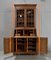 Vintage English Solid Blond Oak Wall Unit 30