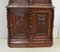 Small Antique Gothic Style Oak Cabinet 13