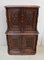 Small Antique Gothic Style Oak Cabinet 1