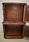 Small Antique Gothic Style Oak Cabinet 28