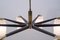 Large Mid-Century German Brass Sputnik Pendant Lamp 10