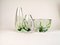 Schwedisches Mid-Century Vasen & Schale Set aus Kristallglas von Vicke Lindstrand für Kosta, 1950er 3