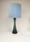 Mid-Century Swedish Opaline Glass and Teak Table Lamp from Bergboms, 1960s, Image 3