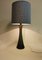 Mid-Century Swedish Opaline Glass and Teak Table Lamp from Bergboms, 1960s, Image 6