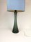 Mid-Century Swedish Opaline Glass and Teak Table Lamp from Bergboms, 1960s, Image 4